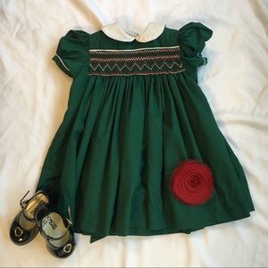 Vintage smocked dress for toddler